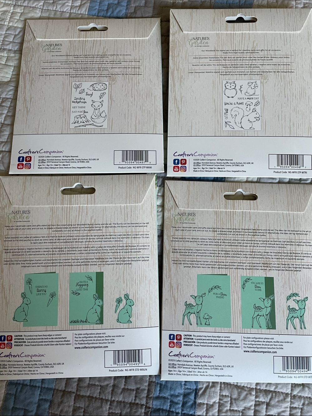 Crafters Companion “Woodland Friends”Stamp and Die Craft Sets - (4 sets) - Picture 2 of 2